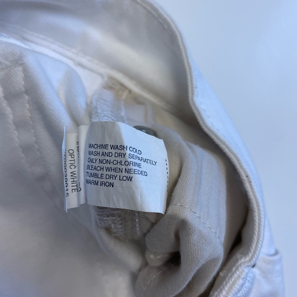 Gap hadley white jean cut off shorts zip/button front w pockets women's size 2 - Picture 7 of 8